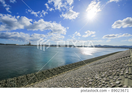 Anan City, Tokushima Prefecture, Nagakawa River Mouth 89023671