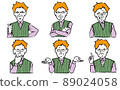 Facial expressions and pose variations of elderly men 89024058