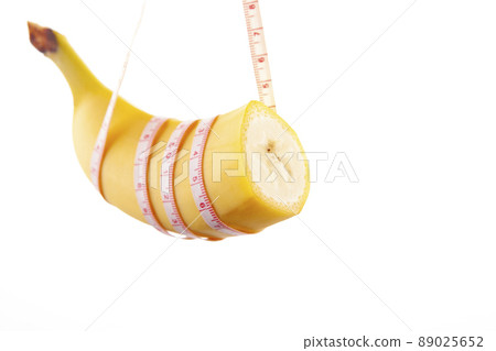 image of banana white background  89025652