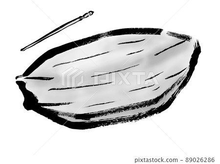Takoyaki container boat plate monochrome 89026286