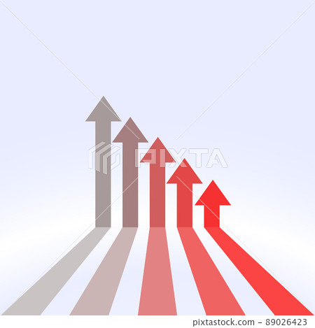 business downfall red arrow concept background 89026423