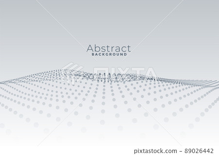 abstract perspective particles on white background abstract perspective particles on white background 89026442