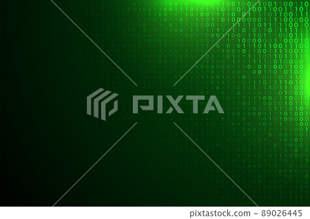 green digital binary numbers glowing background green digital binary numbers glowing background 89026445