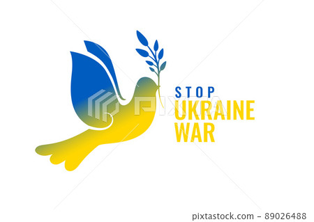 stop ukraine war with dove bird 89026488