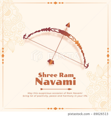 ram navami bow and arrow festival greeting design ram navami bow and arrow festival greeting design 89026513