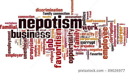 Nepotism word cloud Nepotism word cloud 89026977