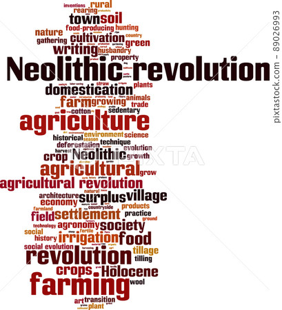 Neolithic revolution word cloud - Stock Illustration [89026993] - PIXTA