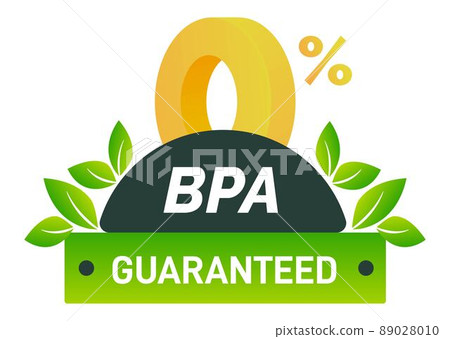 Zero percent bpa, guaranteed, icon bisphenol A 89028010