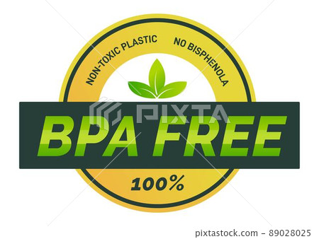 BPA free, no bisphenol A non toxic plastic vector BPA free, no bisphenol A non toxic plastic vector 89028025