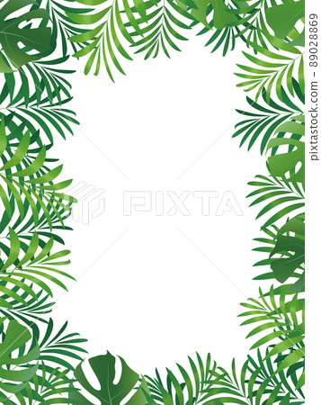 棕櫚葉度假村熱帶背景素材 棕櫚葉度假村熱帶背景素材 89028869
