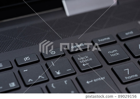 Zoom up on the backspace key on your laptop 89029156