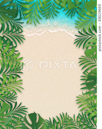 Palm leaf resort tropical background material Palm leaf resort tropical background material 89029669