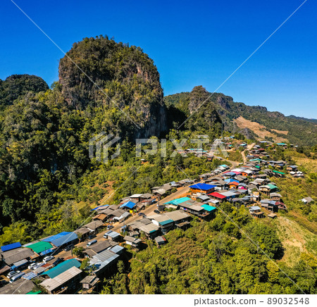 Phu Pha Mok Ban Jabo village in Mae Hong Son, Thailand 89032548