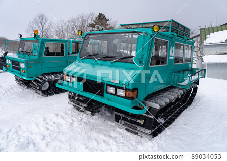 Snowmobile, snowplow, winter work vehicle 89034053