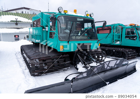 Snowmobile, snowplow, winter work vehicle 89034054