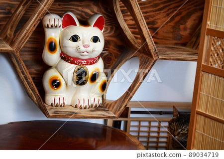 招財貓。我要玩。 Maneki Neko 圖像材料。日本材質 招財貓。我要玩。 Maneki Neko 圖像材料。日本材質 89034719