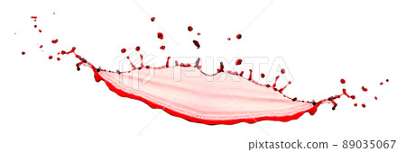 Isolated Red wine splash on white background Isolated Red wine splash on white background 89035067