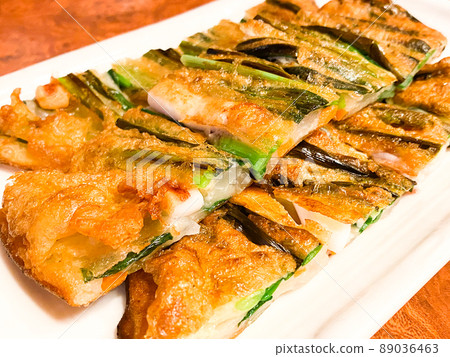 Korean home taste, Pachijimi (green onion chijimi) Korean home taste, Pachijimi (green onion chijimi) 89036463