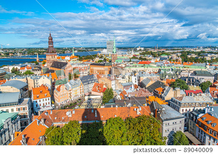 拉脫維亞里加老城天文颱風光 89040009