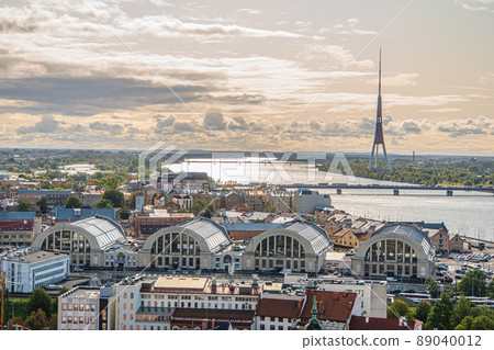 拉脫維亞里加老城天文颱風光 89040012