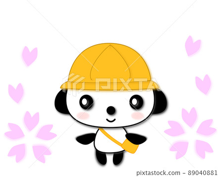 春天幼兒園學生跳舞櫻花的插圖 89040881