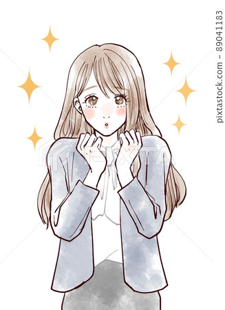 一個用上眼使她的眼睛閃閃發光的女人 89041183