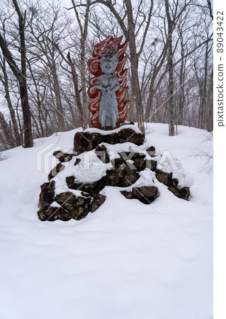 Zao Fudoson Winter snow scene (Zao Town, Miyagi Prefecture) Zao Fudoson Winter snow scene (Zao Town, Miyagi Prefecture) 89043422