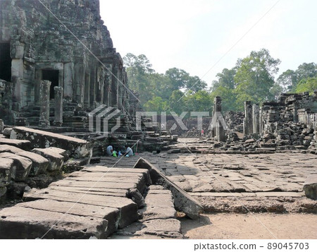 Near the exit of Bayon Temple Ruins, Angkor Thom, Cambodia 89045703