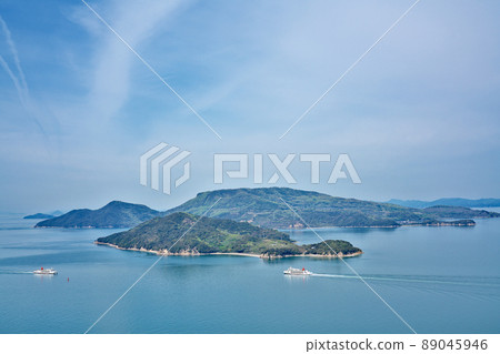 [Landscape from Kasaneiwa (Shodoshima)] Ko, Tonosho-cho, Shozu-gun, Kagawa Prefecture 89045946