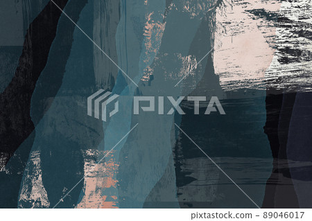 日式垃圾刷微弱藝術 sumi-e 水墨畫背景紋理 89046017