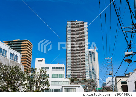 東京都豐島區南池袋的住宅區和摩天大樓 東京都豐島區南池袋的住宅區和摩天大樓 89046905