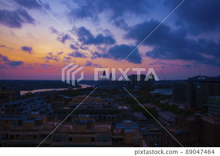 Sunset near Sydney Blackwattle Bay 89047464