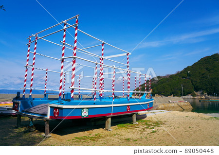 沙灘祭御座船 3 岡山縣笠岡市小彼島 89050448