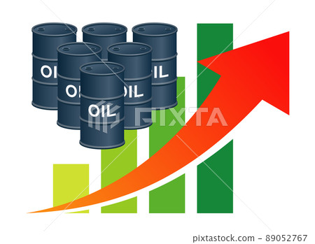 石油價格上漲的插圖圖像 89052767