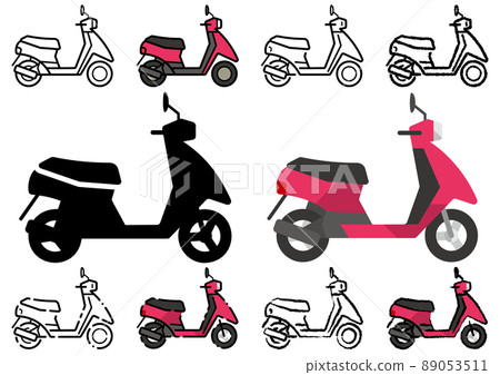 Various icons by style (scooter) 89053511