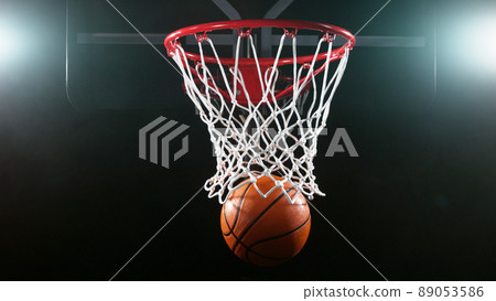 Detail of basketball ball 89053586