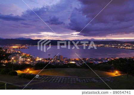 長野縣Su訪湖夜景 長野縣Su訪湖夜景 89054741