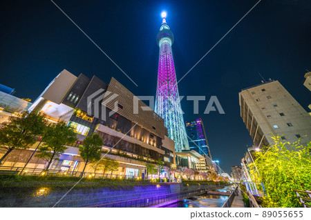 Tokyo cityscape of Japan View of Tokyo Sky Tree etc. = April 10 89055655