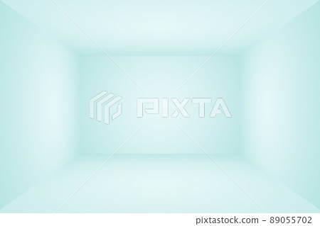 Abstract Luxury gradient Blue background. Smooth Dark blue with Black vignette Studio Banner. 3D Studio Room. 89055702