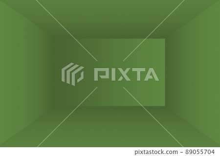 Luxury plain Green gradient abstract studio background empty room with space for your text and picture 89055704