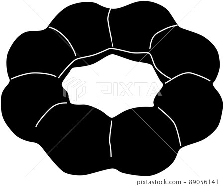 Simple donut silhouette 89056141