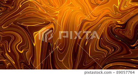 Abstract orange paint background. Acrylic texture with marble pattern 89057764