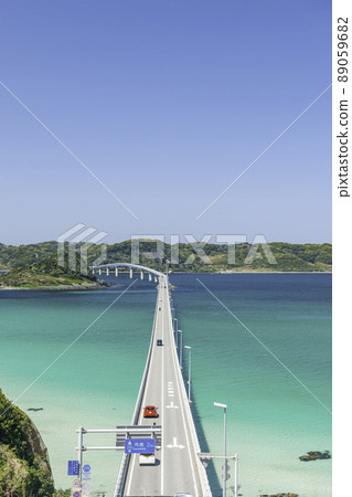 The sea of the Kakushima Ohashi and Cobalt Blue 89059682