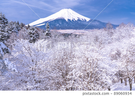 《山梨縣》冬天的富士山，20首降雪歌曲 89060934