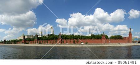 Russia, Moscow. Panoramic view of the Kremlin Russia, Moscow. Panoramic view of the Kremlin 89061491