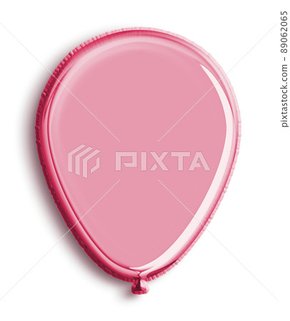 Red Volumetric 3D Balloon cut out Red Volumetric 3D Balloon cut out 89062065