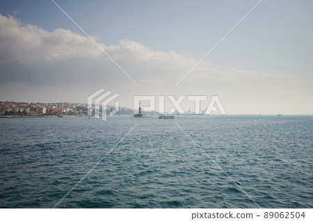 Island with tower on Istanbul city Island with tower on Istanbul city 89062504