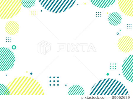 Green geometric pattern background material 89062629