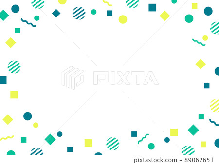 Green geometric pattern background material Green geometric pattern background material 89062651