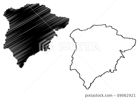 Rutland county (United Kingdom, Ceremonial county of England) map vector illustration, scribble sketch Rutland map Rutland county (United Kingdom, Ceremonial county of England) map vector illustration, scribble sketch Rutland map 89062921